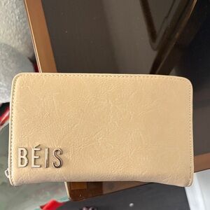 BÉIS Cream Travel Pouch Wallet